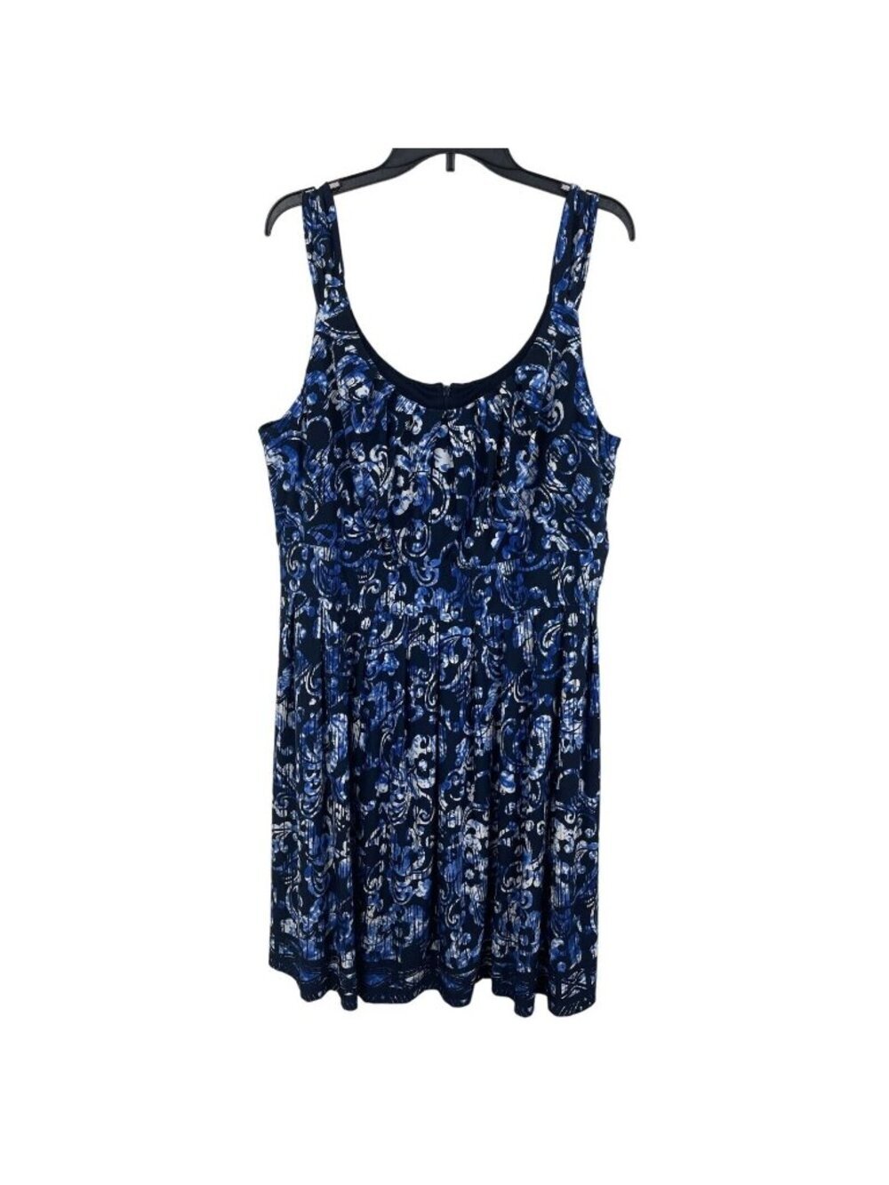Connected Woman Sleeveless Floral Print Dress Plus Size 20W